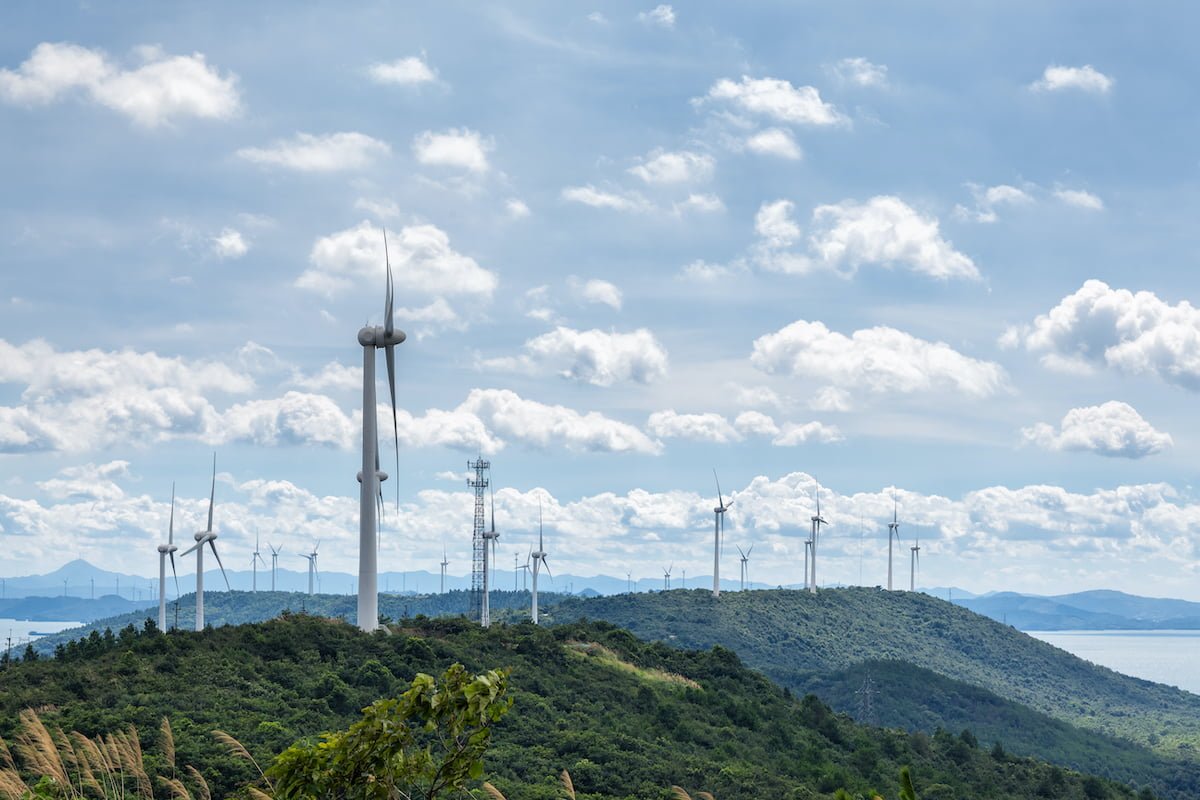 wind farm against a sunny sky chuyu2014 Nature Heals - Top 5 Happy Eco News - 2020-08-03
