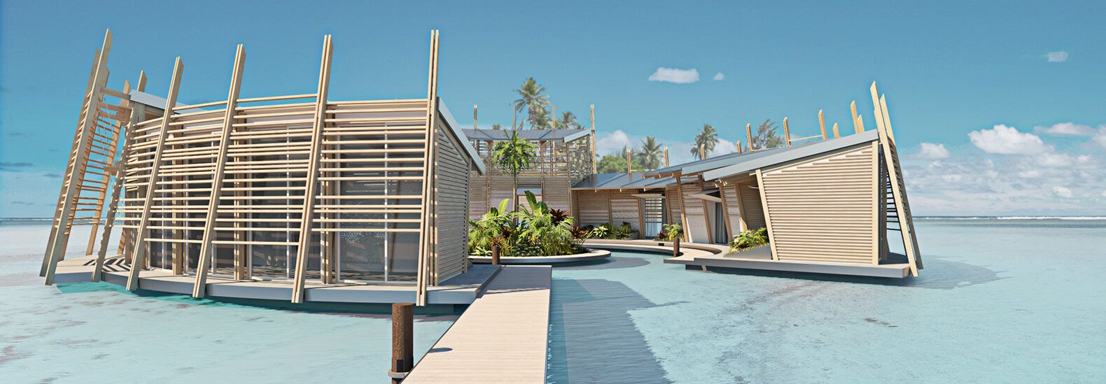Kiribati Floating Houses address rising waters and land limitations