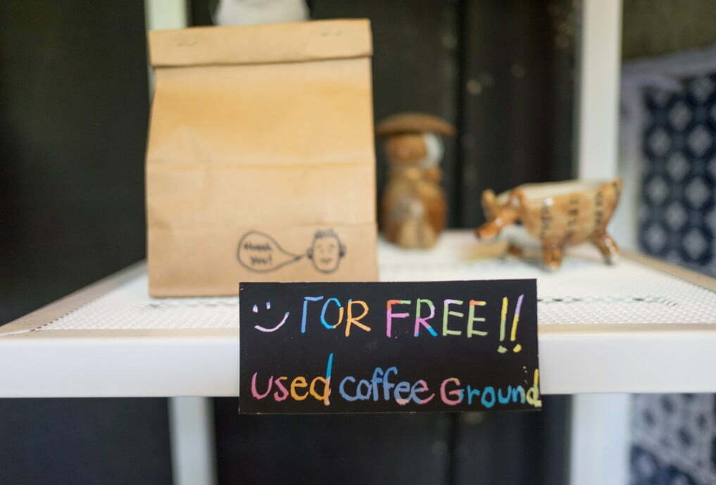 a sign in a cafe for reusing of coffee ground t20 EnJGA8 Maven Moment: Reusing Coffee Grounds