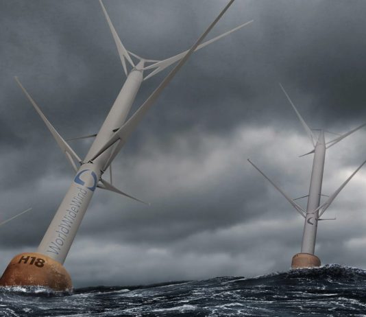 Norwegian startup World Wide Wind to test their lower cost deep water capable floating wind turbine prototype.