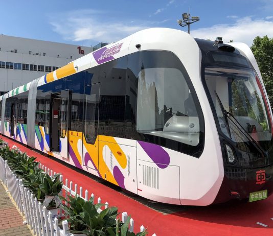 China’s ART rail-less tramways pioneer future urban mobility, without constraints. N509FZ, CC BY-SA 4.0, via Wikimedia Commons