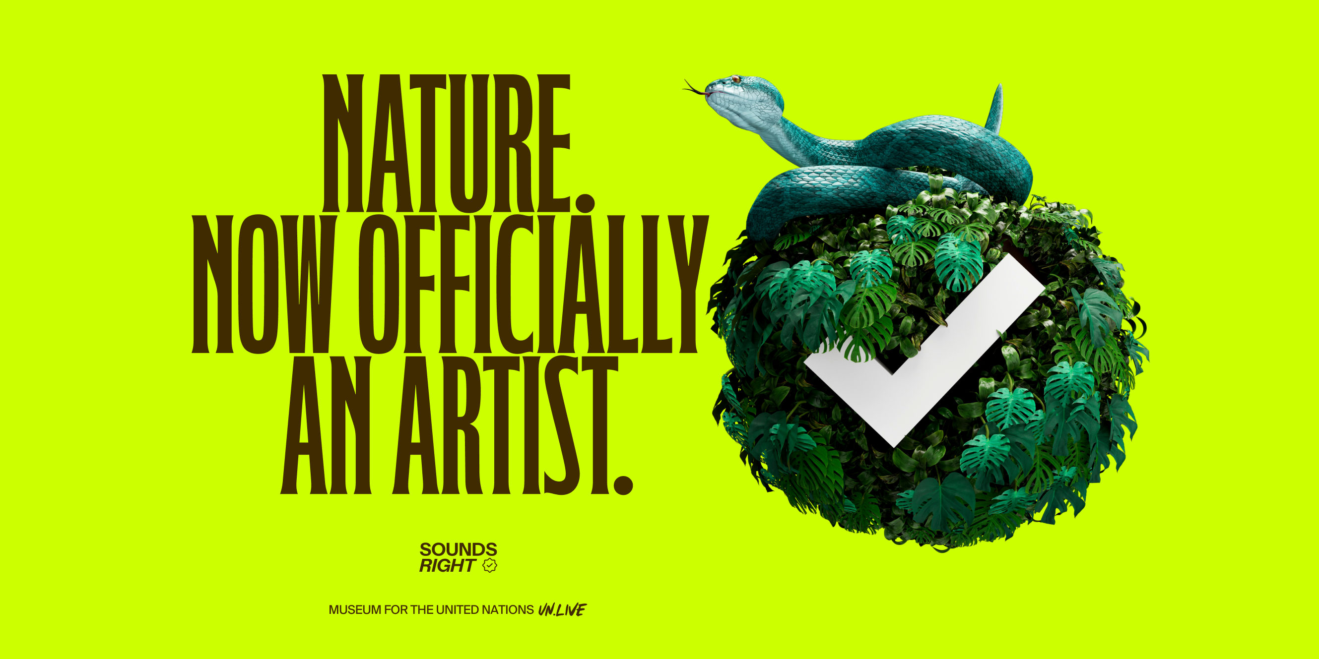 Sounds Right initiative will recognize NATURE as an official artist.