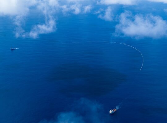 The Ocean Cleanup System 3 is more than a mile long and is finally the real deal.