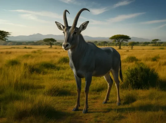 The bluebuck de-extinction project reconstructed the extinct antelope's genome from museum specimens scattered across seven European collections, revealing genetic variants responsible for its silvery slate-blue coat and distinctive facial markings before its extinction around 1799 near South Africa's Cape Floristic Region.